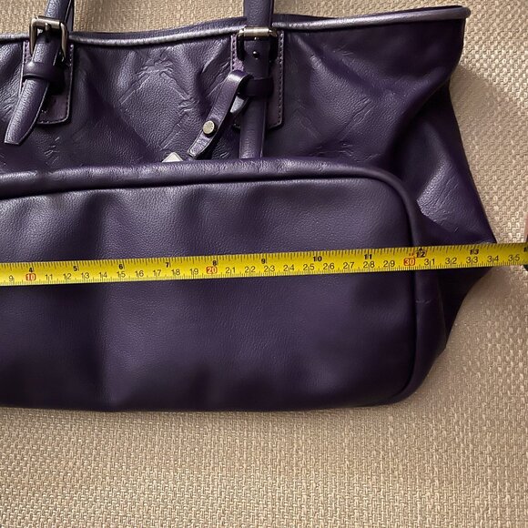 Longchamp Stamped Logo Leather Tote Bag - Picture 8 of 9